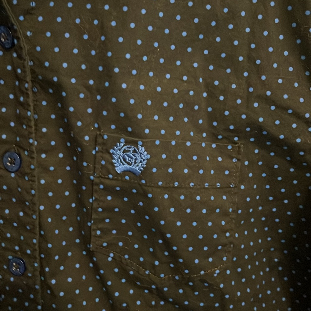Cinch Blue Patterned Button-Up Shirt - Picture 3 of 4